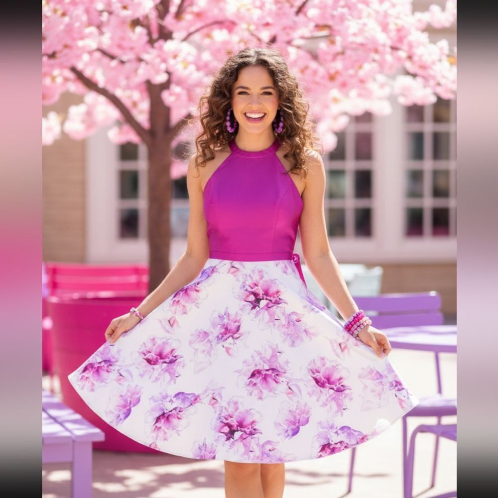 NWT Ellie Wilde Mon Cheri Pink Formal dress 2